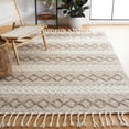 thumbnail image 2 of SAFAVIEH Natura Siofra Geometric Striped Area Rug, Ivory/Brown, 8' x 10', 2 of 8