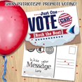 thumbnail image 2 of Vote Postcards Bulk - Just One Vote Can Rock the Boat - Set of 100 4x6 Standard Size - Show Patriotism and Promote Your Vote Counts, Send Postcards to Voters, 2 of 5