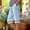 Light Blue, variant on Women's Summer Linen Solid Color Elastic Waist Shorts with Lace Trim Pockets Casual Shorts Wine XL