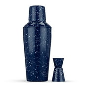 Enamel Cocktail Shaker and Jigger Set by Foster and Rye by True Brands