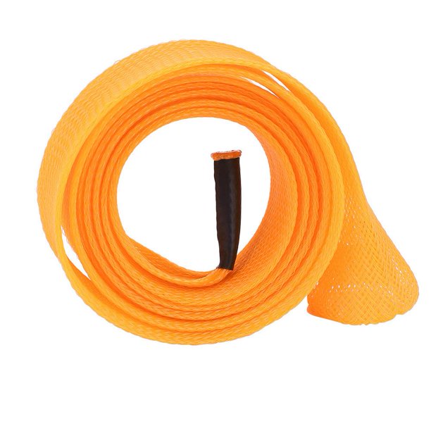 Tebru Fishing Rod Pole Cover,Braided Sleeve Expandable Casting Fishing