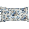 thumbnail image 4 of VHC Brands Annie Blue Floral Ruffled Standard Pillow Case (w/ 8" Ruffle)- Set of 2, Vintage Farmhouse, 4 of 6