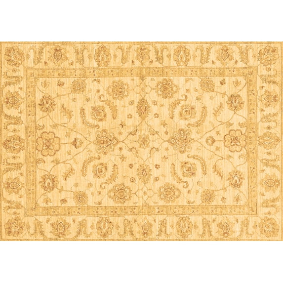 Ahgly Company Indoor Rectangle Oriental Brown Traditional Area Rugs, 7' x 10'