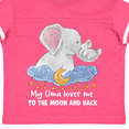 thumbnail image 4 of Inktastic My Oma Loves Me to the Moon and Back Elephant Family Boys or Girls Toddler T-Shirt, 4 of 5