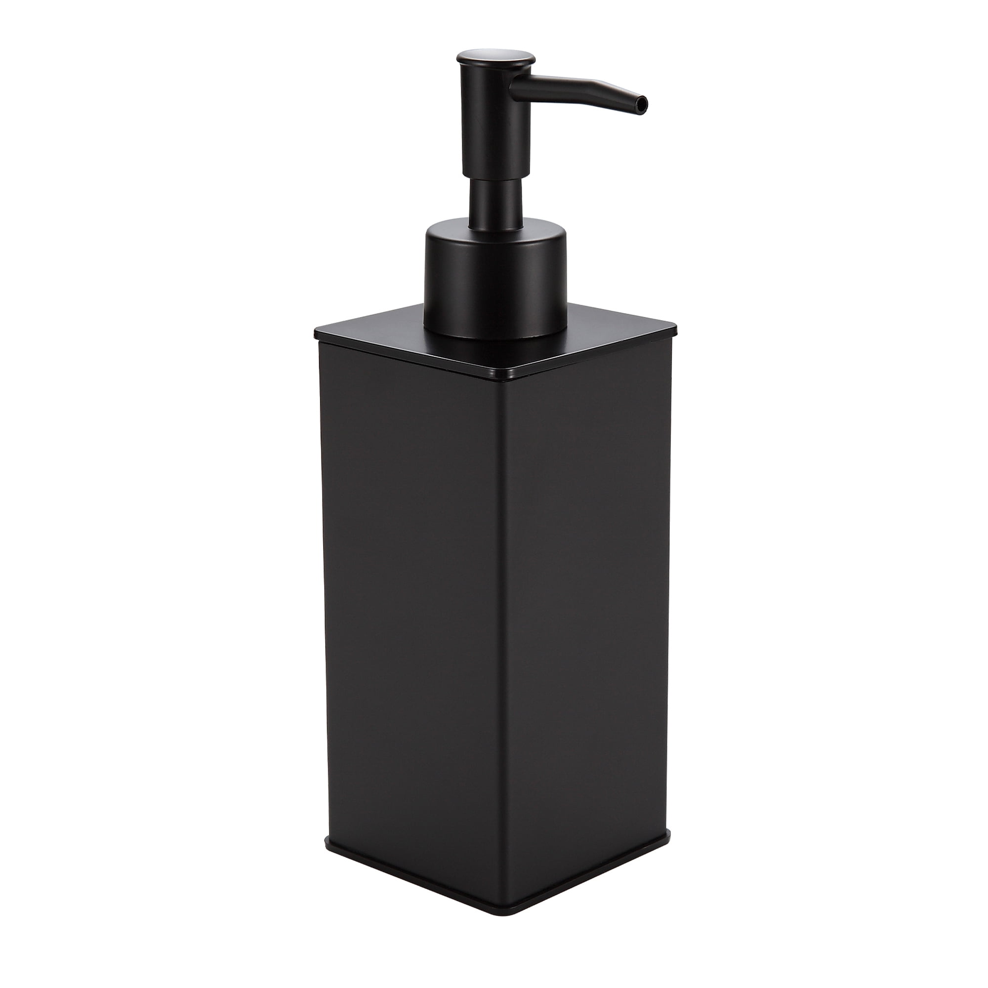 KLDKLD Soap Dispenser, Square Black Soap Dispenser, Premium Aluminium