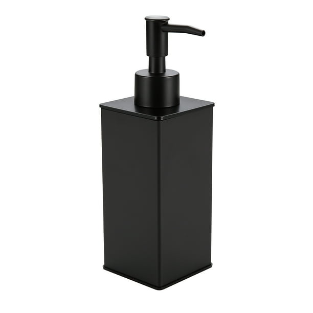 KLDKLD Soap Dispenser, Square Black Soap Dispenser, Premium Aluminium