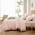 thumbnail image 4 of Pink Comforter Set Vintage Shabby Chic Bedding Soft Fluffy Comforter Set King Size All Season, 4 of 5