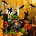 thumbnail image 2 of Wosthever Decoraciones de Halloween duraderas y elegantes Cualquier fiesta de miedo Papel interesante y aterrador Kits de decoración para fiestas cuervo, 2 of 6