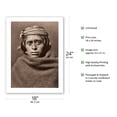 thumbnail image 2 of A Zuni Man - Pueblo New Mexico - The North American Indians - Vintage B&W Historical Photograph by Edward S. Curtis c.1903 - Bamboo Fine Art 290gsm Paper Print (Unframed) 18x24in, 2 of 4