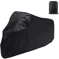 thumbnail image 1 of Cubierta para Motocicletas Jiula Negra Impermeable 210D XL a Prueba de UV, Lluvia, Polvo, Viento, Ni, 1 of 6