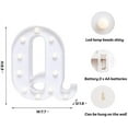 thumbnail image 3 of LED Letter Lights Sign Letters Light Up Letters Sign for Night Light Wedding Birthday Party Battery Powered Christmas Lamp Home Bar, 3 of 8