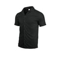 thumbnail image 6 of GrmtClth Men's Short Sets 2 Piece 2026 Retro Short Sleeve Top Classic Short Pants Clothing Fashion Textured Outfits Black M, 6 of 6