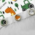 thumbnail image 4 of Castle Fairy Children Kawaii Tractor Curtains Pack of 2 (42x84 Each),Construction Vehicles Curtains Blackout,Cartoon Dinosaur Bedroom Curtains,Breathable Home Decor, 4 of 6