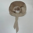 thumbnail image 4 of CoCopeaunts Women Bucket Hat Distressed Sun Protection Cotton Beach Sun Hat Summer Wide Brim Fisherman Hat Wide Chin Strap, 4 of 8