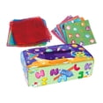 thumbnail image 3 of Caja de pañuelos para bebé para arrastrar, juguete Montessori de tejido arrugado, caja de pañuelos para bebé Espacio, 3 of 9