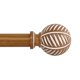 thumbnail image 1 of Varillas de cortina de madera de 66 a 120 pulgadas, barra ajustable de 1 pulgada, cortinas decorativas de hojas de madera de imitación, barras rústica, 1 of 8