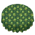 thumbnail image 2 of St. Patrick's Day and Top Hats Round Tablecloth 60", Wrinkle-Resistant Wipeable Cover for Kitchen, Dining, Picnic & Patio, 2 of 6