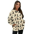 thumbnail image 7 of Xoenoiee Dachshund Paw Bone Flower Leaves Print Oversized Sweatshirt for Women Crew Neck Fleece Long Sleeve Pullover Dressy Casual Cute Sweatshirt 2025 Fall Clothes, Size 3XL, 7 of 7