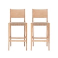 thumbnail image 2 of Holden 29" Bar Stools, Set of 2, Natural with Handwoven Seagrass Seat, 2 of 11