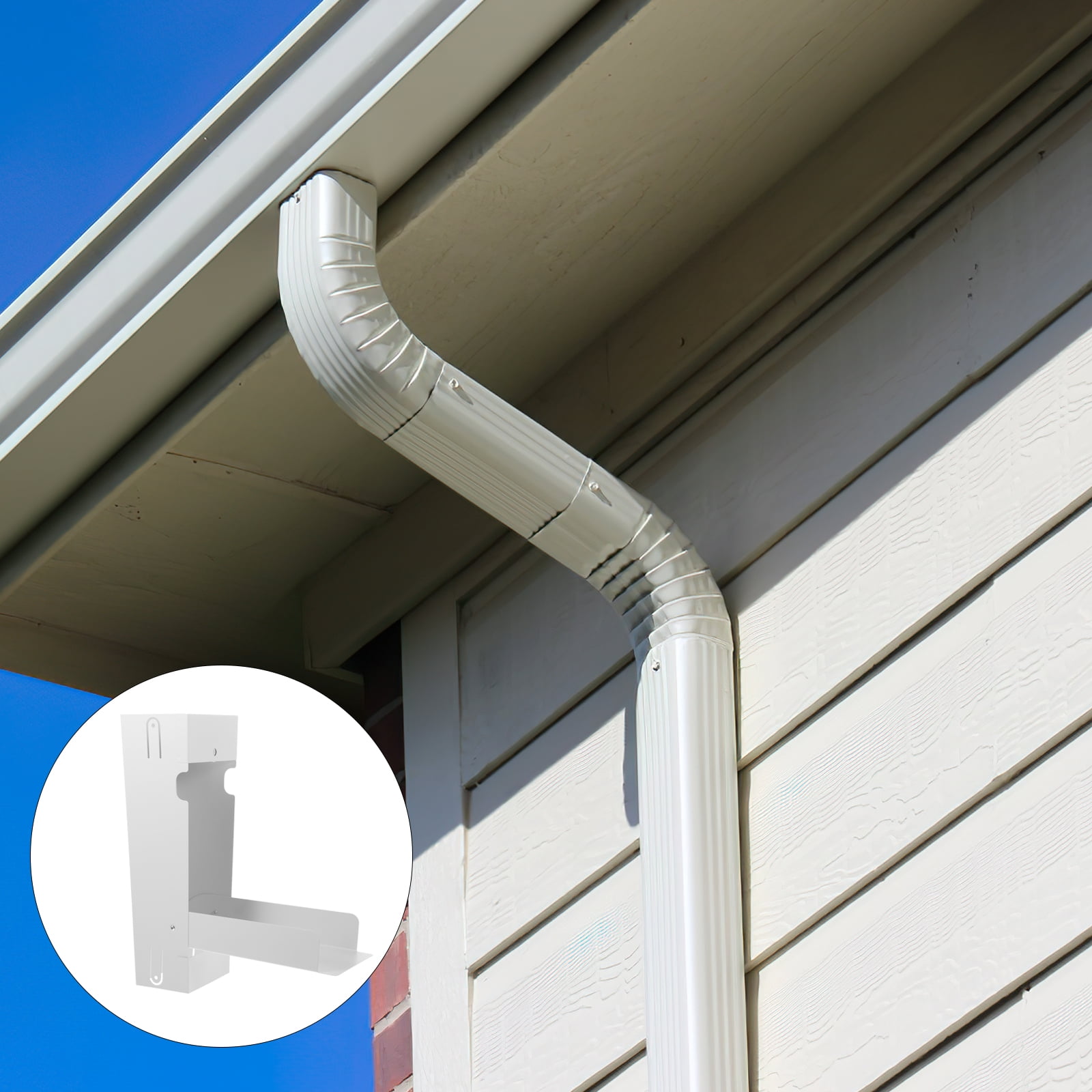 Rainwater Diverter Lawn Water Reuse Metal Rain Barrel Diverter Rain Diverter for Recycle