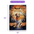 thumbnail image 5 of Mummy Golden Retriever Happy Halloween with Pumpkins Bats Spooky Fun Garden Flag 12x18in Double Sided Goldens Dog Lover Gifts Idea Outdoor Decor - 00019, 5 of 5