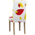 thumbnail image 2 of RYLABLUE Colorful Autumn Fall Leaves Stretch Chair Cover Protector Seat Slipcover for Dining Room Hotel Wedding Party Set of 1, 2 of 5