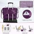 thumbnail image 4 of Gynky Travel Duffle Bag Set 2 Pack Weekender Bags for Women with Shoe Compartment Carry On Overnight Gym Duffel Bags with Wet Pocket Hospital Bags for Labor and Delivery, 4 of 8