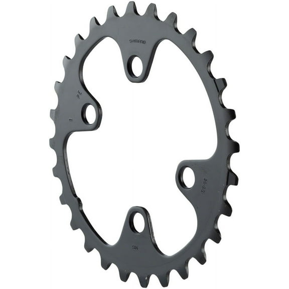 Shimano Deore M6000 10-Speed Chainring- Tooth Count: 26 Chainring BCD: 64 Shimano Asymmetric