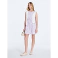 thumbnail image 3 of Free Assembly Women's and Women's Plus Cotton Boatneck Mini Dress, Sizes XS-4X, 3 of 5