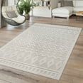 thumbnail image 5 of Paco Home Indoor & Outdoor Rug with Geometric Pattern in Cream - 2'8" x 4'11" (3'x5'), 5 of 5
