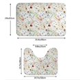 thumbnail image 3 of Yiaed Wildflower Watercolor Print Bathroom Mat Set 2 Pieces Mat Anti-Skid Pad Ultra Soft and Absorbent Bathroom Bath Mat Contour Bath Rugs for Toilet Base, 3 of 6