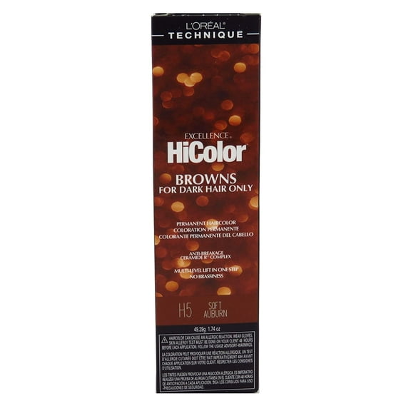 Loreal Excellence Hicolor H05 Tube Soft Auburn 1.74 Ounce (51Ml) (6 Pack)