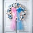 thumbnail image 4 of AHGQT Large Fluffy Tulle Topper Bow, 28.7x13.4Inch Christmas Tree Decoration Giant Red Bow, Giant Wreath Wall Decor with Long Streamers for Xmas Home Wedding Car Holiday Decor Supplies, 4 of 7