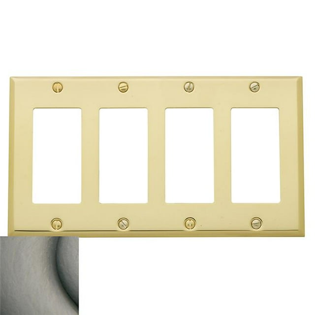 Baldwin 4742151 Beveled Edge Switch Plate - Antique Nickel
