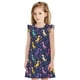 thumbnail image 1 of Balery Colorful Dinosaur Camisón de princesa para niñas, pijama de algodón con mangas abullonadas, suave y bonito.-Large, 1 of 6