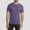 Purple, variant on Men's Cooling Running Shirts Anti Odor Moisture Wicking Breathable Workout Athletic Short Sleeve Lightweight Gym Tee Big and Tall Size XL-5XL White