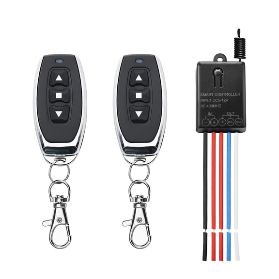 Forward Reverse Remote Switch Linear Actuator 12V Remote Switch DC5-24V 20A Relay 2 Way Wireless Switch for Motor