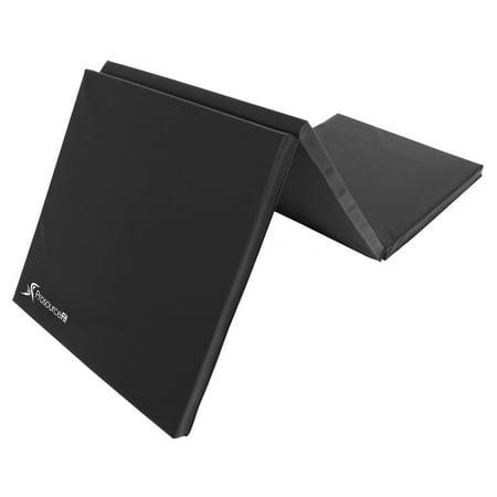 Martial Arts Workouts ProsourceFit Tri-Fold Folding Thick Exercise Mat with Carrying Handles for Tumbling, Martial Arts, Gymnastics, Stretching, Core Workouts ()