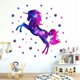 thumbnail image 1 of Calcomanía de pared de unicornio de cielo estrellado para habitación de niños, calcomanía de vinilo para pared, 1 of 5