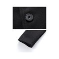 thumbnail image 3 of Men's Trench Coat Long Jacket Lapel Neck Outwear Overcoat Cardigan, 3 of 5