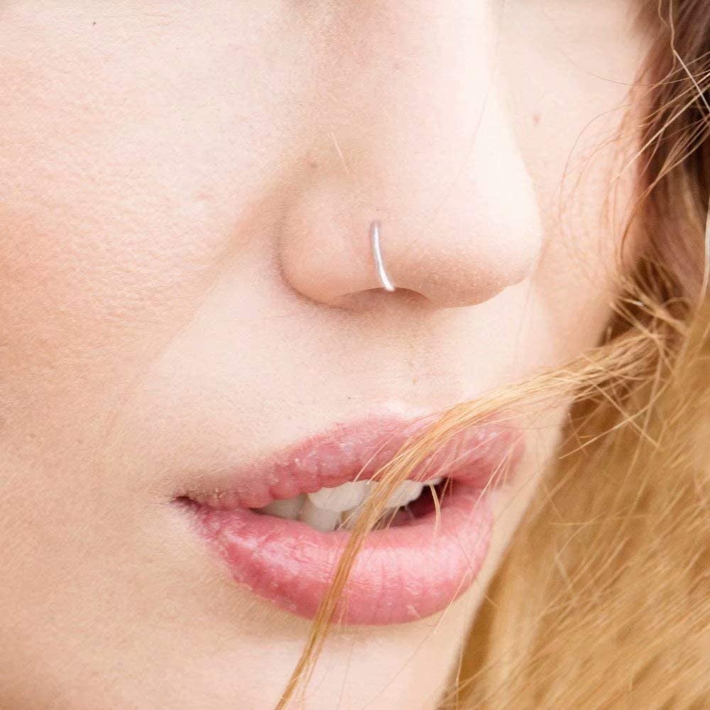 Indian Nose Ring Pink CZ Asian Gold Plated Clicker Hinged Nose Ring –  Karizma Jewels
