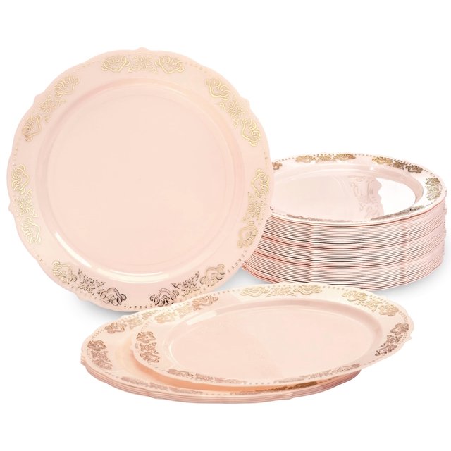 OCCASIONS FINEST PLASTIC TABLEWARE Disposable Plates for Parties, Weddings, Birthday's, New year, Christmast