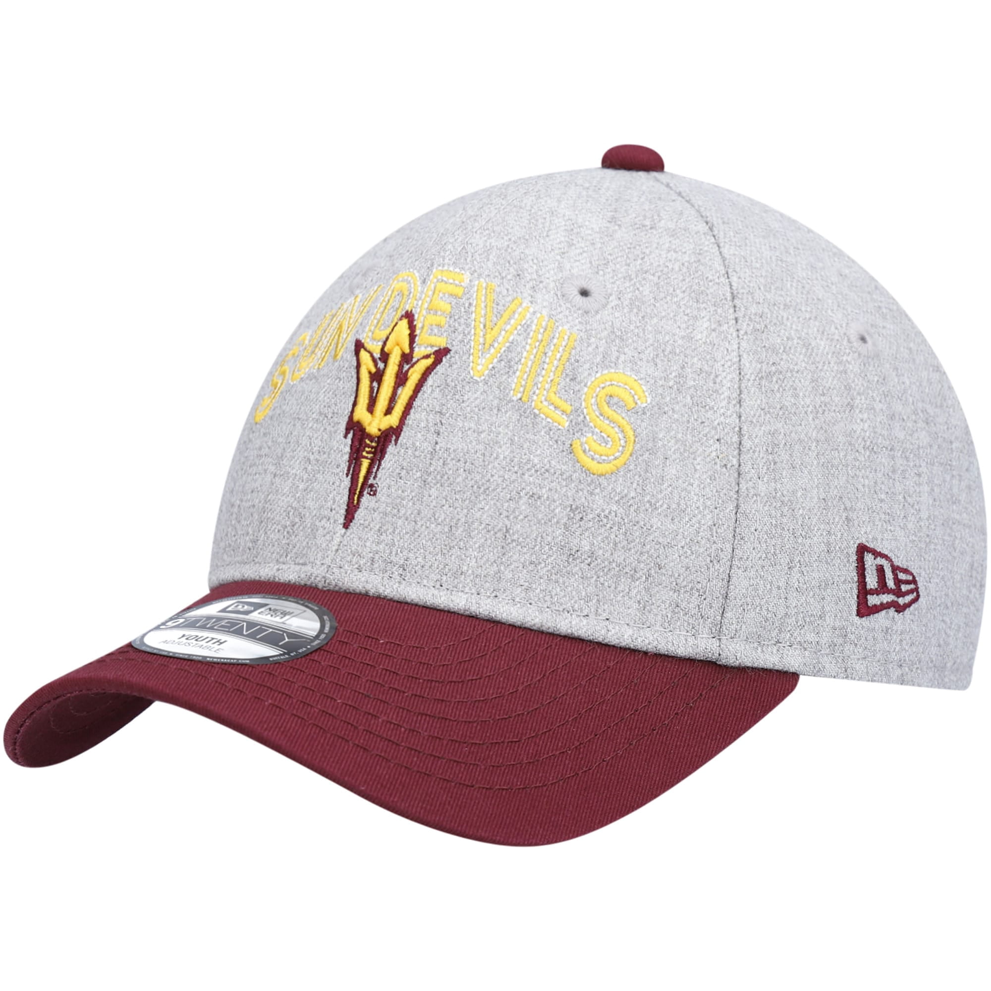 Youth New Era Heathered Gray/Maroon 