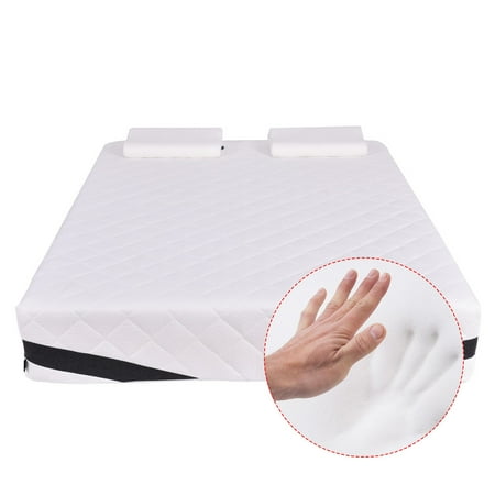 Foam Mattress Bed Pad - Queen Size 12'' Memory Foam Mattress Pad Bed Topper With 2 FREE Pillows