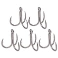 thumbnail image 1 of Treble Hooks, Good Strength High Carbon Steel Treble Hooks   For River 5/0, 1 of 8