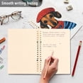 thumbnail image 4 of FORMRS 1-Subject Spiral Notebook 8" x 5" College Ruled 60 Refillable Sheet A5 Hard Cover, Cute Dog Artist, 4 of 7