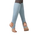 thumbnail image 1 of Minnieouse 1 par de calentadores de piernas de punto para mujer, mallas a la moda de Color sólido acrílico, deportes al aire libre, escuela, Medias Azul claro, 1 of 6