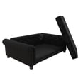 thumbnail image 6 of Ollie & Hutch Felix Pet Sofa, Large Size Pet Bed, Black Velvet, 6 of 17