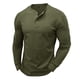 thumbnail image 1 of Blusas y camisas de manga larga y cuello redondo para hombre, blusa básica de color liso con cuello redondo y mangas largas., 1 of 3