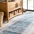 thumbnail image 2 of SAFAVIEH Martha Stewart Petrina Floral Machine Washable Runner Rug, Green/Beige, 2'6" x 8', 2 of 11